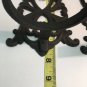 Vintage Cast Iron Wall Mount Candle Holders Set Of 2 Black