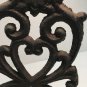 Vintage Cast Iron Wall Mount Candle Holders Set Of 2 Black