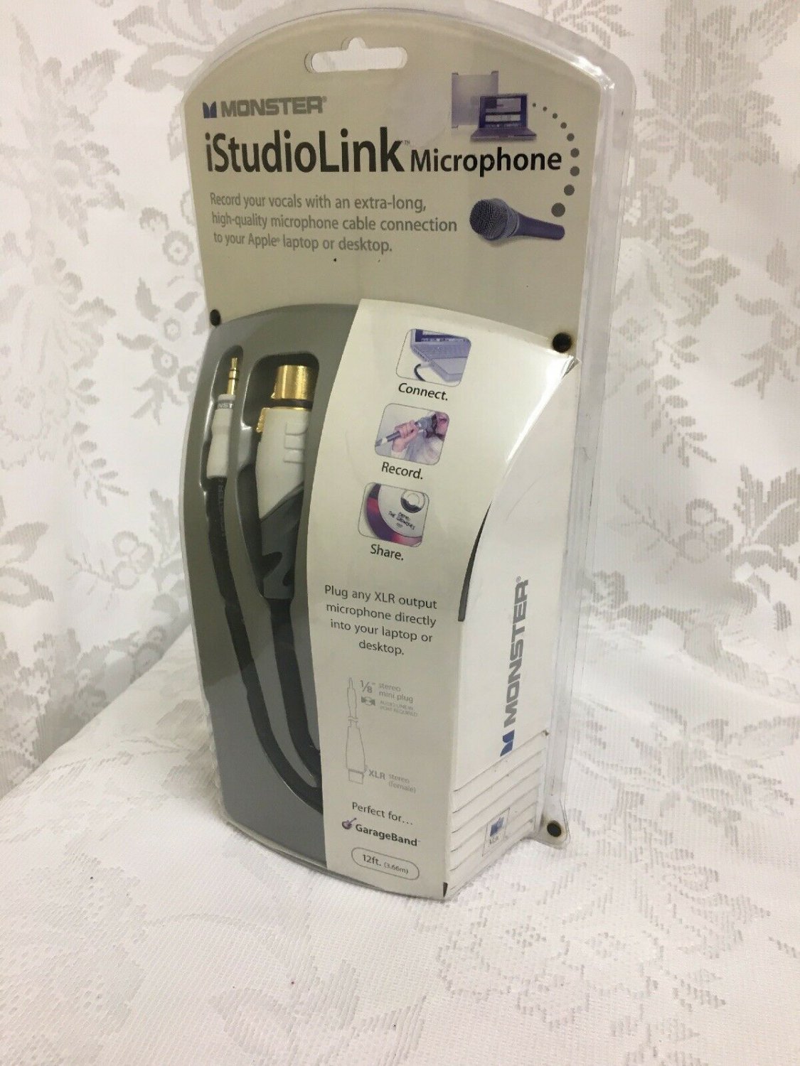 Monster Istudio Link Microphone Cable 12&acirc;�� Flexible Connection Mac Apple