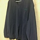 Izod Pullover Golf Packable Windbreaker Mens XL Navy Blue Pockets