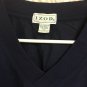 Izod Pullover Golf Packable Windbreaker Mens XL Navy Blue Pockets