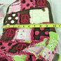 Girls Backpack Peace Patchwork Kids Pink Brown Smaller Pack