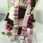 Girls Backpack Peace Patchwork Kids Pink Brown Smaller Pack