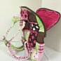 Girls Backpack Peace Patchwork Kids Pink Brown Smaller Pack