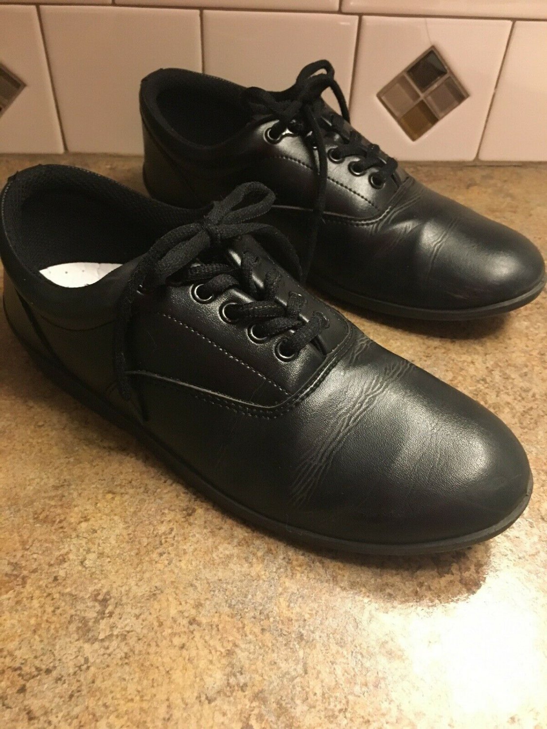 Drill Masters Marching Shoes Mens Size 8 Womens Size 10 Black Rolled Heel