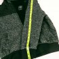 ROK Hand Crafted Black Grey Fleece Lined Quilted jacket Hoodie Kids Size 14/16
