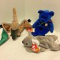 Ty Beanie Babies Swoop Mel Clubby Retired Lot Of 3 Very Nice