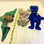 Ty Beanie Babies Swoop Mel Clubby Retired Lot Of 3 Very Nice