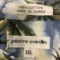 Pierre Cardin Hawaiian Shirt Button Up Mens Size XXL Palm Trees Beach