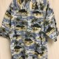 Pierre Cardin Hawaiian Shirt Button Up Mens Size XXL Palm Trees Beach