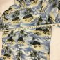 Pierre Cardin Hawaiian Shirt Button Up Mens Size XXL Palm Trees Beach