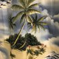 Pierre Cardin Hawaiian Shirt Button Up Mens Size XXL Palm Trees Beach