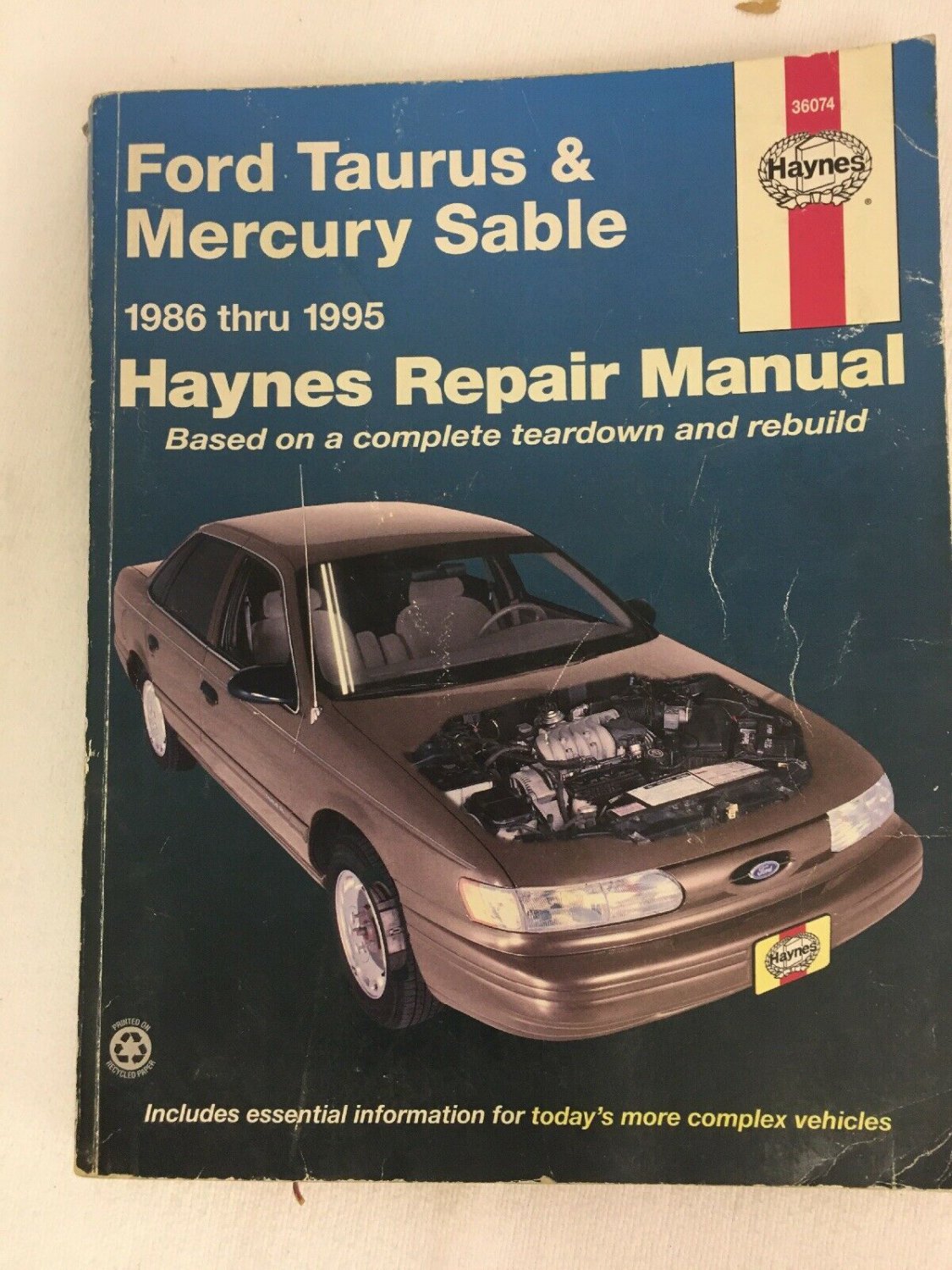 Ford Taurus Mercury Sable 1986-1995 Repair Manual Haynes 36074