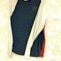 Levis Shirt Mens M Long Sleeve Blue White Red Levi Strauss 3 Button Pullover