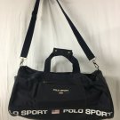 Polo Sport Ralph Lauren Duffle Bag Logo Navy Nylon Travel Weekender