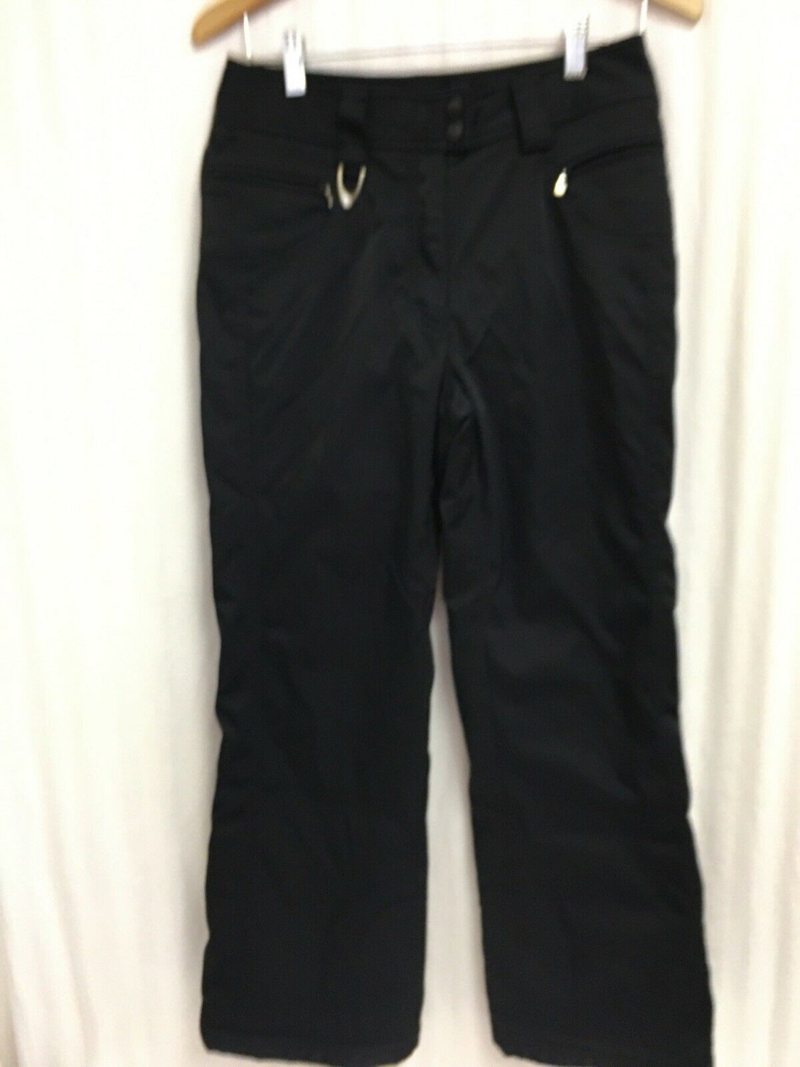 Marker Snow Pants Womens 8 PETITE Aqua Guard Stretch Black Snowboard