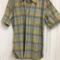 Pendleton Button Up Short Sleeve Shirt Mens Size Medium Pure Virgin Wool