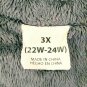 White Stag Reversible Navy Grey Polyester Fleece Womens Hooded Jacket 3X 22W-24W
