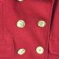 Guess Pea Coat Wool Blend Womens Small Double Breasted Red