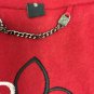 Guess Pea Coat Wool Blend Womens Small Double Breasted Red