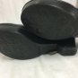 Born Shoes Buckle Wedge Clog Black Leather Heel Womens 9