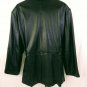 Outbrook Woman Genuine Black Leather Womens Lined Jacket Size 3X (24w/26w) NWOT