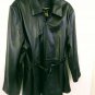 Outbrook Woman Genuine Black Leather Womens Lined Jacket Size 3X (24w/26w) NWOT