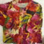 Coldwater Creek Jacket Colorful Womens Size Petite Medium 3/4 Sleeve