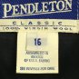 Pendleton Classic Blazer Jacket Wool Button Front Womens 16 Navy
