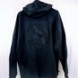 Air Jordan Black Cotton/Polyester Large Logo Zip Up Mens Hoodie Size Large