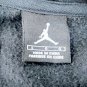 Air Jordan Black Cotton/Polyester Large Logo Zip Up Mens Hoodie Size Large