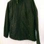 Karen Scott Sport Womens Brown Polyester Fleece Quilted Long Sleeve Jacket Large