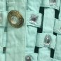 Yak Magic Shirt Blouse Bling Woven Latice Womens Large Cotton