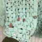 Yak Magic Shirt Blouse Bling Woven Latice Womens Large Cotton