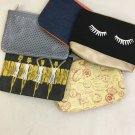 Ipsy Makeup Cosmetic Bags Lot Of 5  Zipper Top Closure Pouch