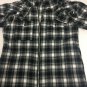 Forever 21 Zip Up Shirt Mens Medium Cotton Plaid Chest Pockets Jacket