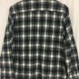 Forever 21 Zip Up Shirt Mens Medium Cotton Plaid Chest Pockets Jacket