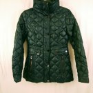 Laundry By Shelli Segal Womens Grey Down Quilted Puffer Coat NO HOOD Size XS