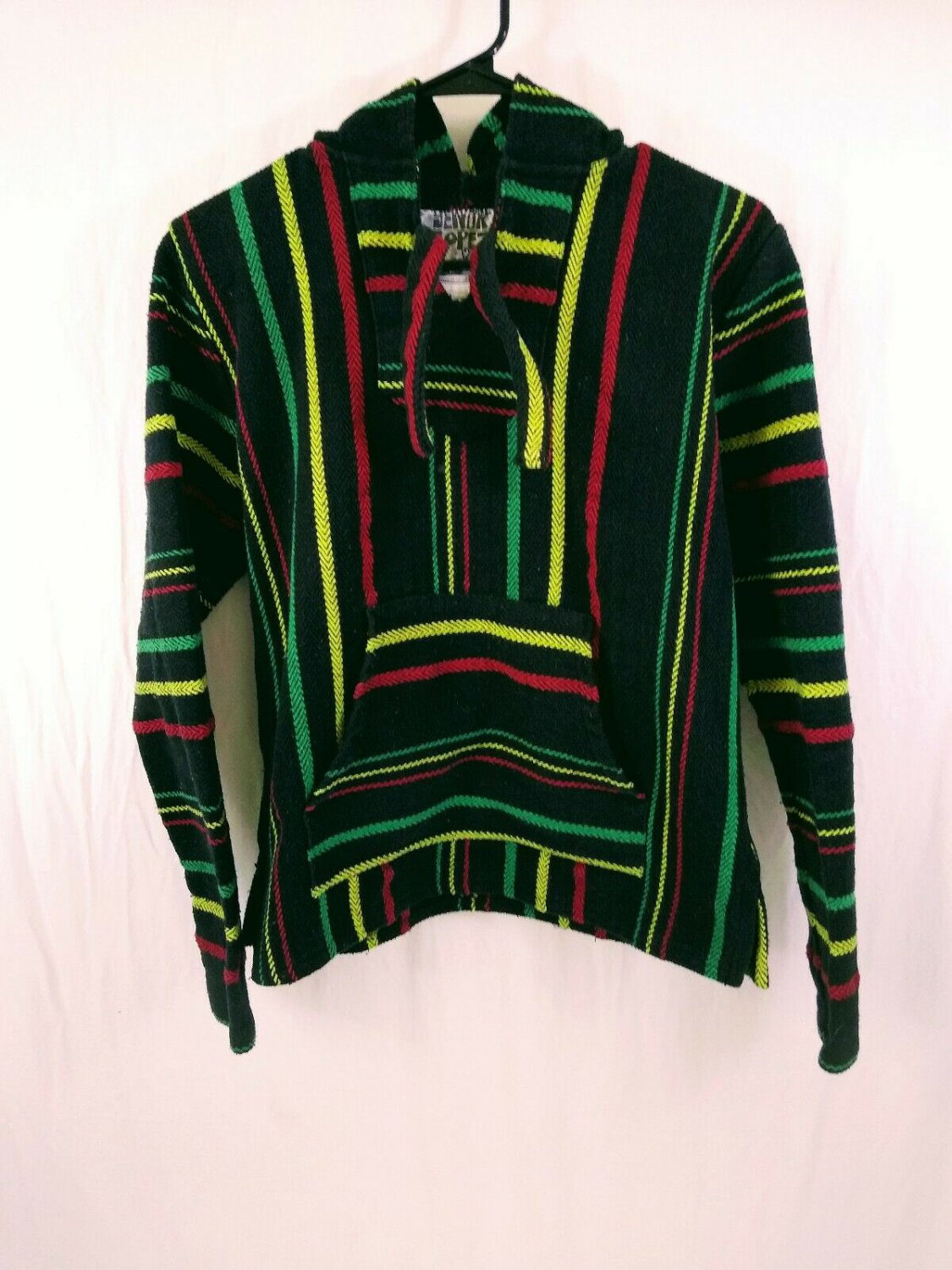 Original Senor Lopez Woven Heavy Cotton Hoodie Juniors Size Medium Mexico