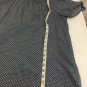 Fred David Blouse Top Polka Dot Pullover Womens 1X Peasant Elastic Neck Sheer