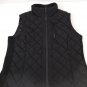 Andrew Marc Womens Black Polyester Full Zip Lined Quilted Puffer Vest Size XL