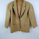 Vintage Richard Evans Authentic Welsh Wool Tweed Mauve Womens Blazer Size 4