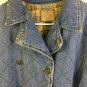 Ralph Lauren Denim Coat Quilted Barn Chore Womens L Jacket Lined Jeans Co