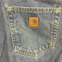 Carhartt Flannel Lined Jeans Mens 48 X 30 Work