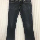 Sang Real Jeans Womens Size 28 BLACK Only The Chosen Logo Pockets