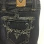 Sang Real Jeans Womens Size 28 BLACK Only The Chosen Logo Pockets
