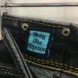 Sang Real Jeans Womens Size 28 BLACK Only The Chosen Logo Pockets