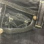 Sang Real Jeans Womens Size 28 BLACK Only The Chosen Logo Pockets