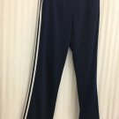 Adidas Warm Up Pants Womens Large 16-18 Polyester 3 Stripe
