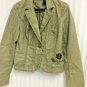 Dkny Corduroy Jacket Womens Size Small Embroidery Logo One Button